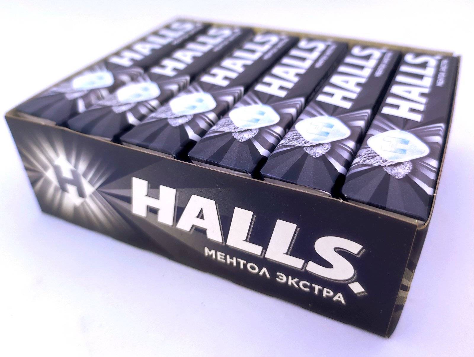 Леденцы "Halls Ментол экстра" 24.5 гр. 12 шт. уп.